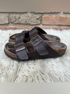 Birkenstock Arizona Two-Strap Sandals - Dark Brown